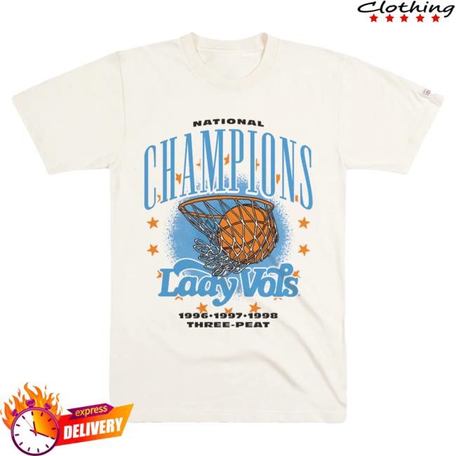 Tennessee Lady Vols 1996 1997 1998 National Champions Print Tee