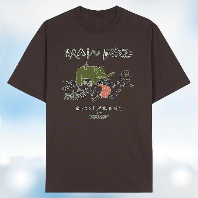 Official Dover Street Market Clothing Store Brain Dead Men's Caveman Court Culture Hot Shirt