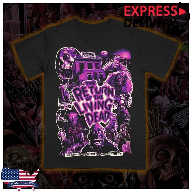 Official Creep-O-Rama The Return of the Living Dead “They’re Back” Tank top Tshirt Creep O Rama
