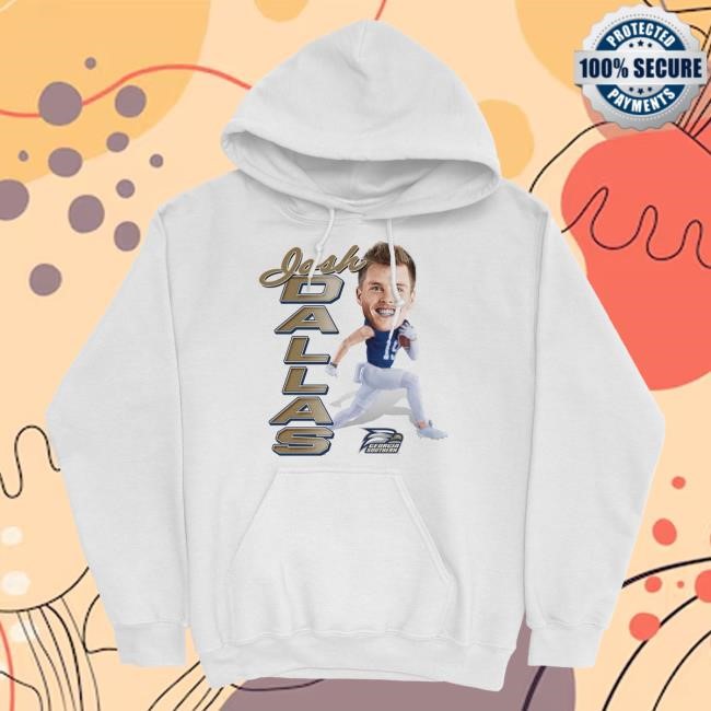Official NIL Georgia Southern Store White Caricature Hoodies GeorgiaSouthern