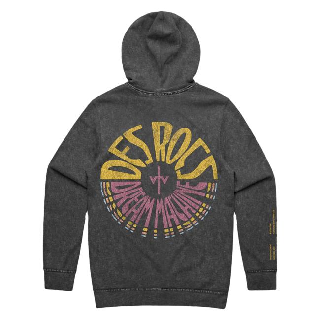 Official Sumerian Records Merch Store Des Rocs - Dream Machine Mineral Wash Sweatshirts