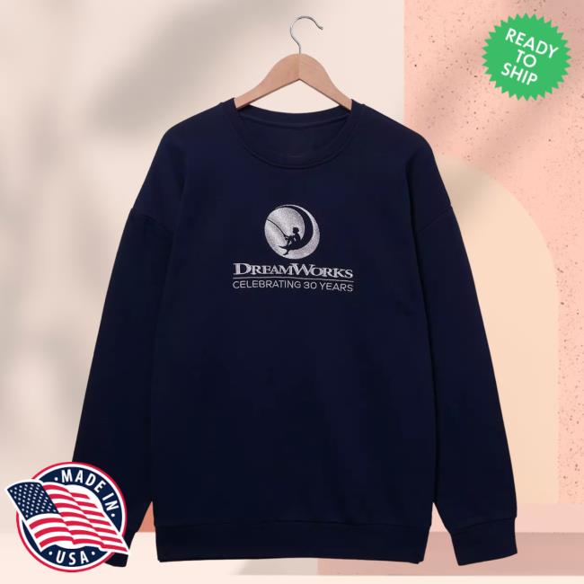 Official Box Lunch Merch Store Box Lunch Dreamworks 30Th Anniversary Metallic Logo Hoody BoxLunch Exclusive Box Lunch Apparel Clothing Shop