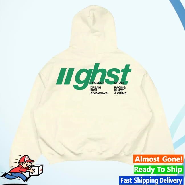 Official Ghost Racing Green "Ghst" T Shirt - Cream