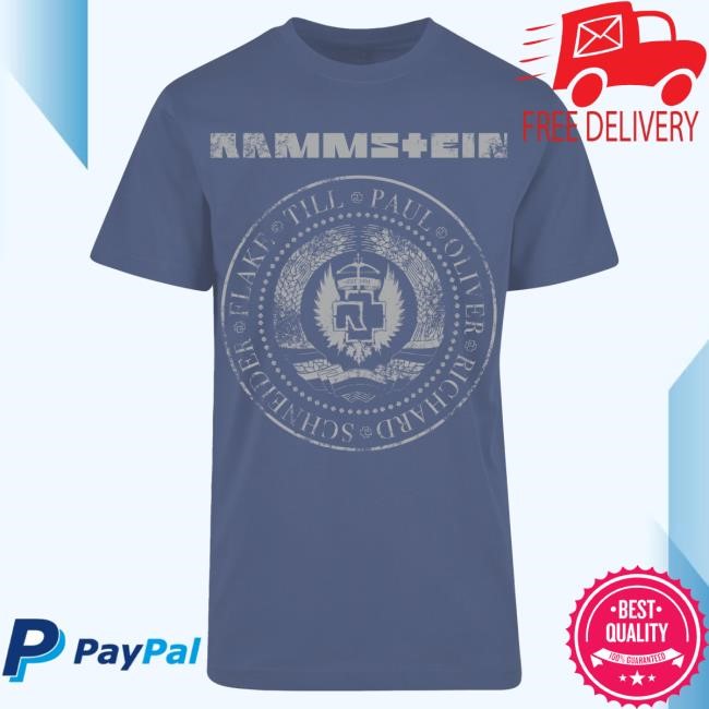 Official Rammstein Merch Store Rammstein T Shirt ”EST. 1994” Vintageblue