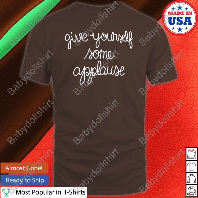 Sofia Carson Wearing Give Yourself Some Applause Crewneck Sweatshirt