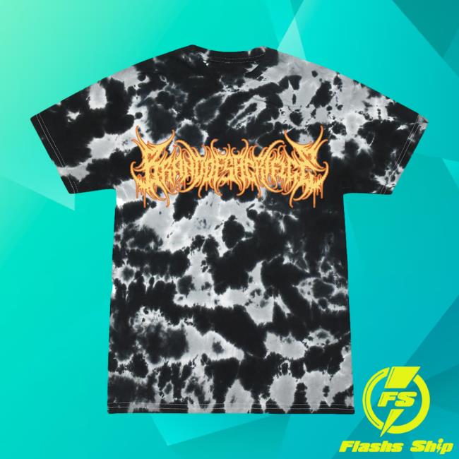 Official Brand Of Sacrifice Blotch Multi-Black Tie Dye Tee Shirt
