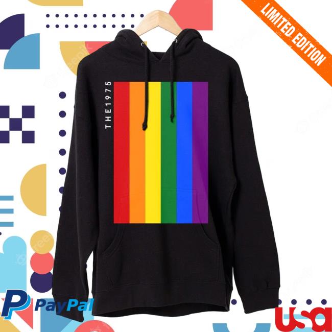 Official The 1975 Apparel Clothing Store Merch Shop The1975 Loving Someone Rainbow Hoodie
