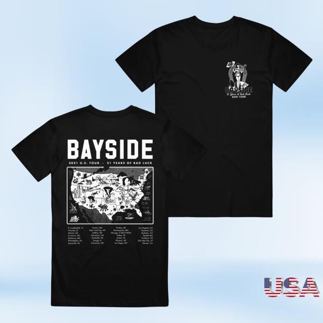 2021 Tour Tee Shirt Bayside Shop