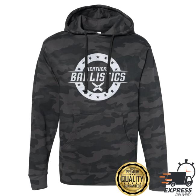 Official Kentucky Ballistics Merch KB Logo Pullover Hoodie Black Camo Kentucky Ballistics Clothing Shop