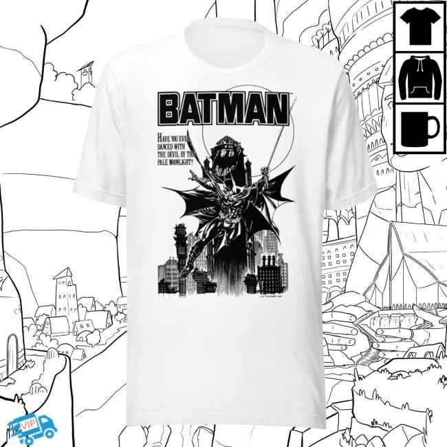 DC Official Merch Store Batman (1989) Pale Moonlight New Shirt (White) DC Shop Clothing