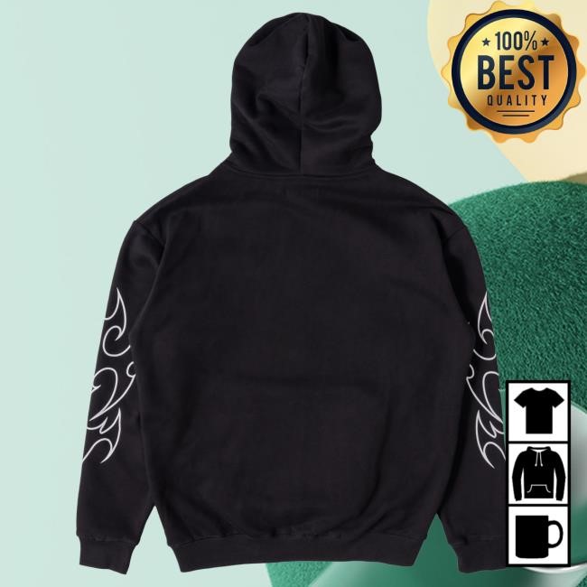 Official Kill Crew Oversized Lux "Tribal" Hoody - Black / White KillCrew