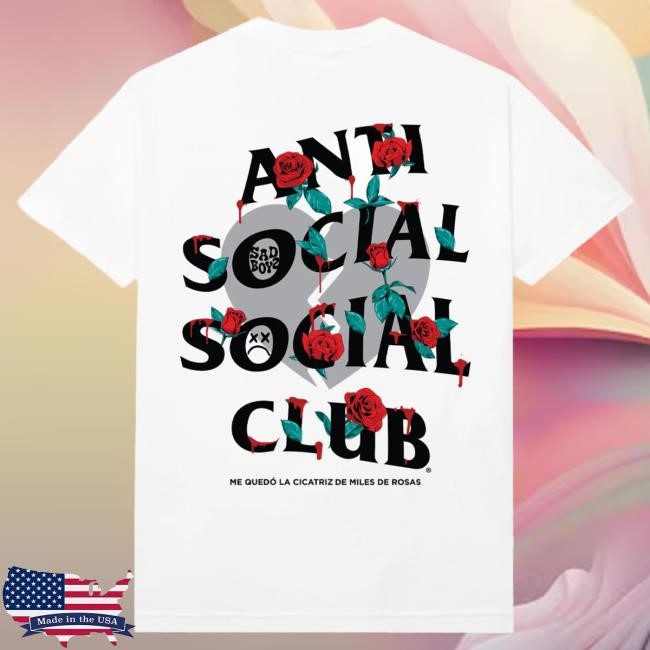Official Sad Boyz Merch Sad Boyz Sadboyz x ASSC Thorns White Attractive Hoodie - Sad Boyz Official Store