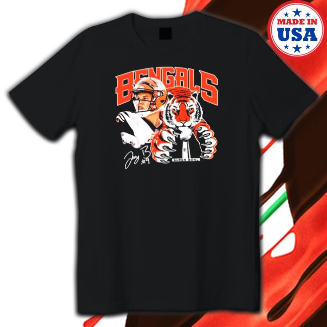 Joe Burrow Cincinnati Bengals Super Bowl 2022 signature Tee