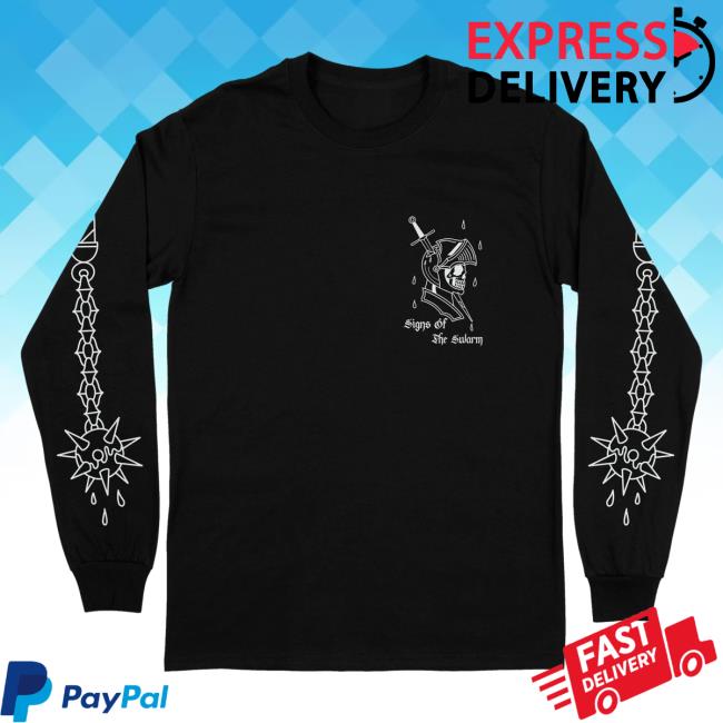 Official Signs Of The Swarm Rising Merch Signs Of The Swarm - Knight Long Sleeve T-Shirt Risingmerch
