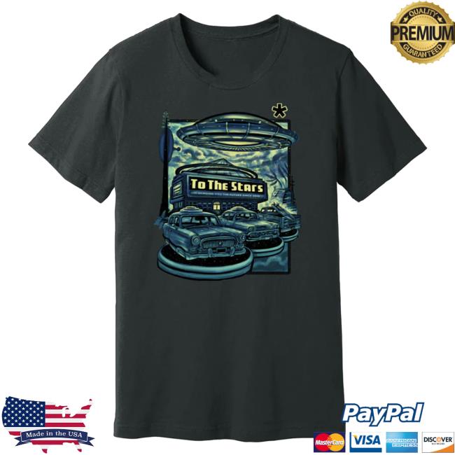 Official To The Stars Store Clothing Shop Store Ufo Drive-In By Zeb Love Popover Shirt Dark Grey