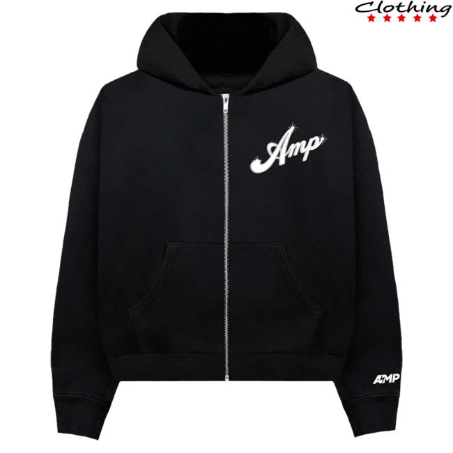 Official Amp Merch Store Retro Zip Hoody Amp Shop Clothing
