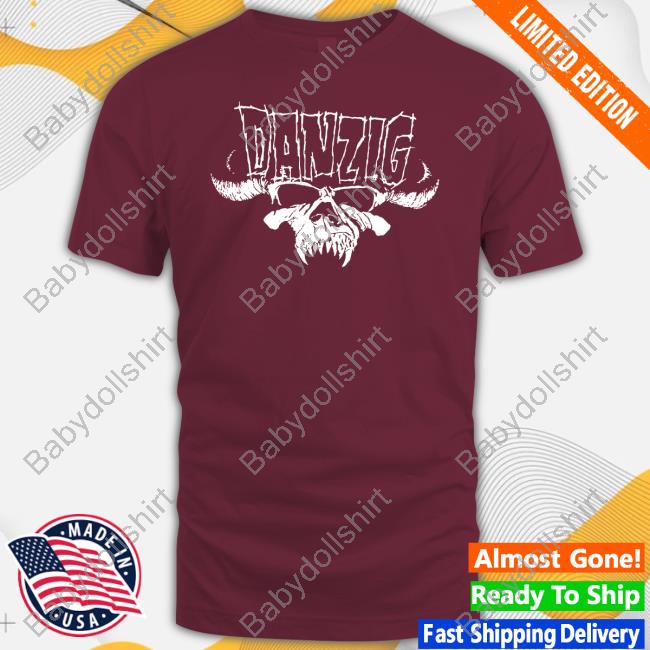 Official Danzig Merch Skull Logo Tee Shirt Danzig Skull Logo Hoodie