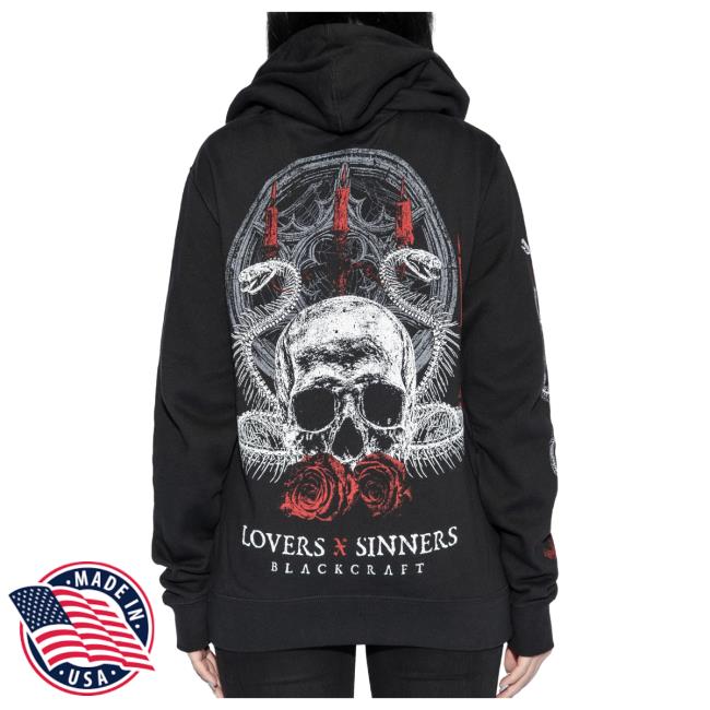 Blackcraft Cult Clothing Store BlackcraftCult Lovers And Sinners - Zip Up Sweatshirts