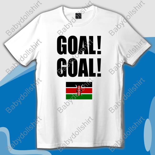Official Harambee Stars Goal Goal Flag Kenya Tee Shirt Tunaweza