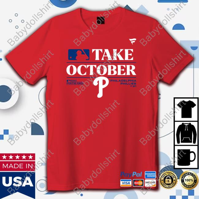 Philadelphia Phillies Fanatics Branded Youth 2023 Postseason Locker Room Crewneck Sweatshirt