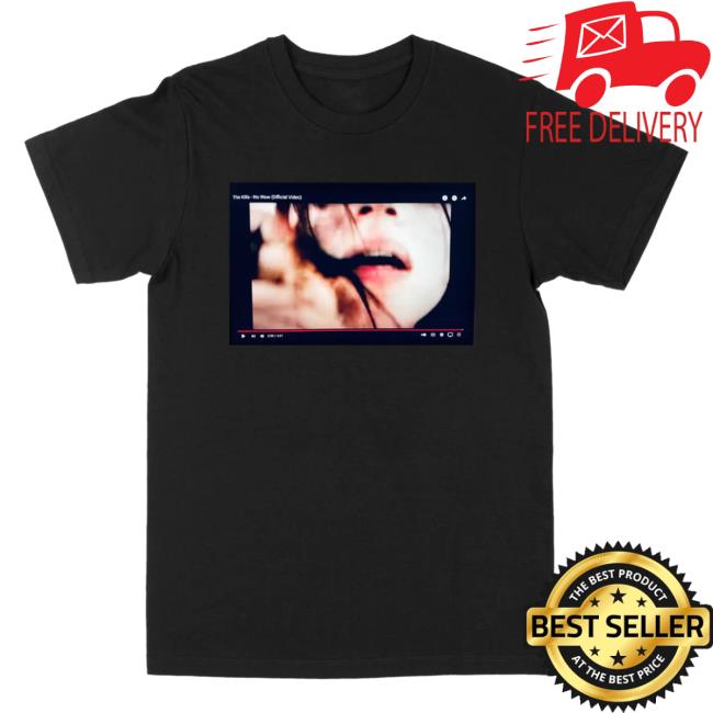Official The Merch Collective The Kills Clothing Store Shop Video Stillz Shirt (mouth shot) TheKills