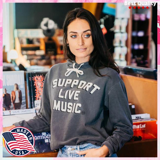 Support Live Music Hooded Sweatshirt