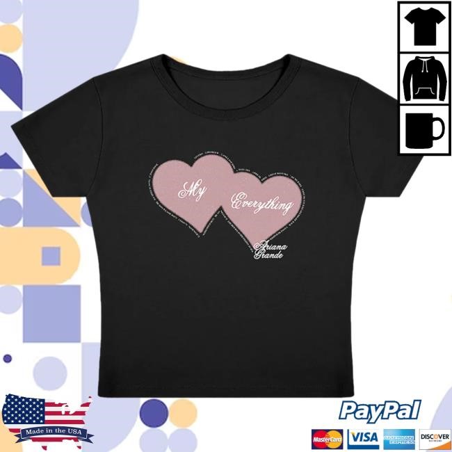 Official Ariana Grande Merch Store Ariana Grande my everything tenth anniversary baby Shirt 2024 Ariana Grande Apparel Clothing ArianaGrande