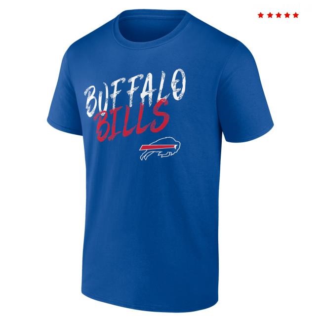 Hustle NFL Football Buffalo Bills Royal Hoodie