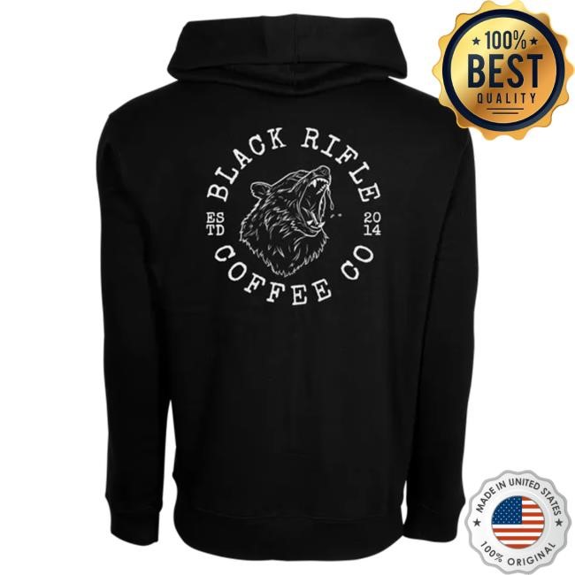 Official Black Rifle Coffee Store Shop Grizzly Popover Hoodie
