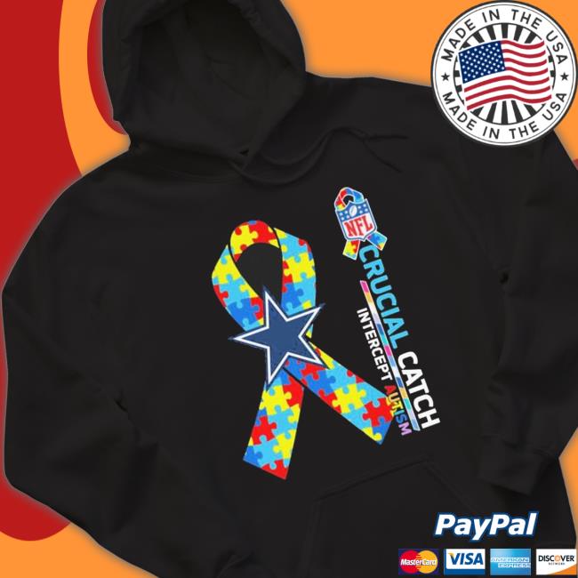Dallas Cowboys Crucial Catch Intercept Autism Crewneck Sweatshirt