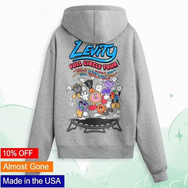 Official Kt8 Merch Store Levity - Full Circle Trampoline Hoodie - Grey