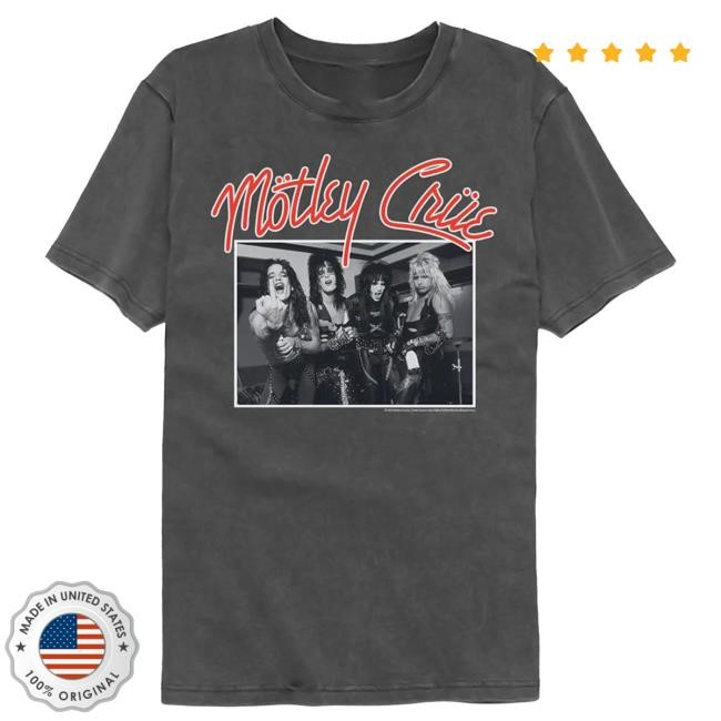 Official Rockabilia Merch Store Motley Crue Stand And Deliver Washed T Shirt