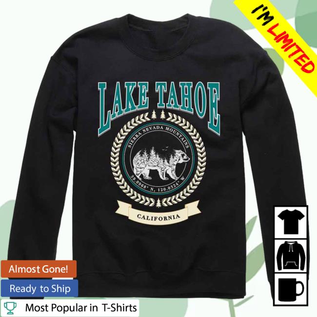 Official Tillys Merch Store Shop Lake Tahoe Sierra Nevada Bear Unisex Crew Tillys Apparel Clothing