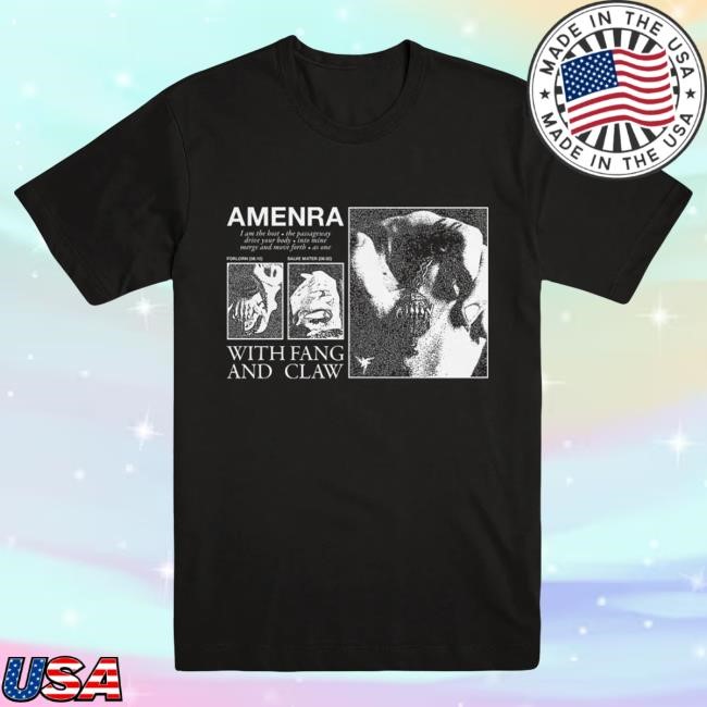 Dark Graphic Fang T Shirt Anchored In Amenra History