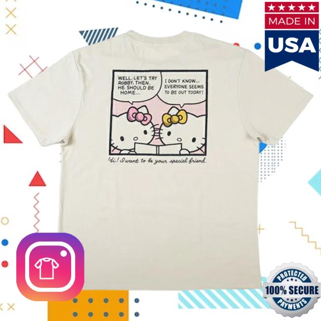 Official Sanrio Apparel Clothing Merch Store Shop Hello Kitty & Mimmy Relaxed T-Shirts