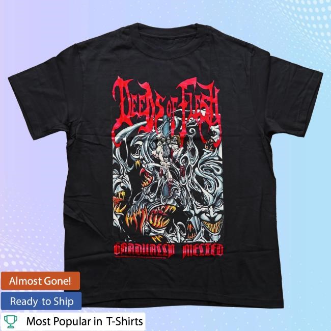 Official Reality Fade Merch Store Deeds Of Flesh 'Gradually Melted' Shirts RealityFade