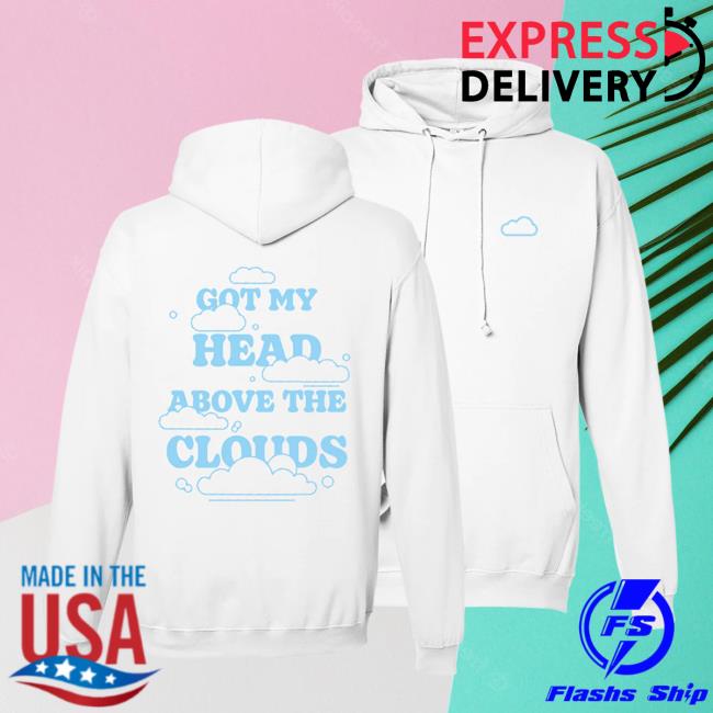 JVKE Clouds White Pullover Hot Hoodie