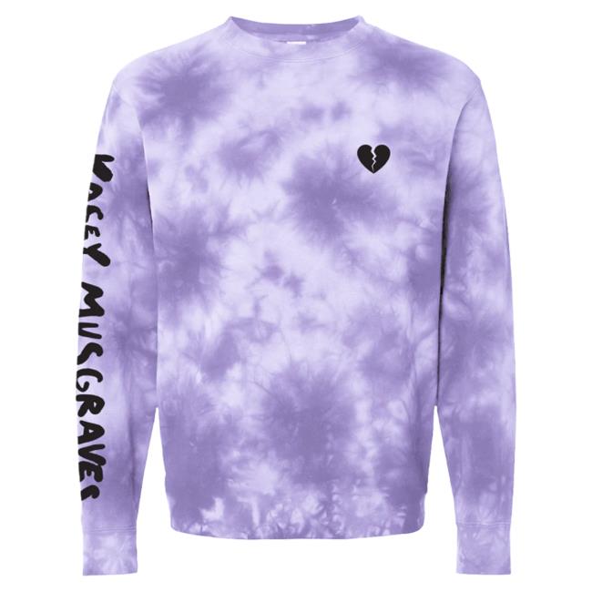 Official Shop Kacey Musgraves Merch Star-Crossed: Unveiled Tie-Dyed Tour Long Sleeve Tee Shirt