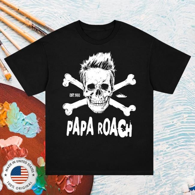 Official Papa Roach Merch Rocktober Shirt (Black)