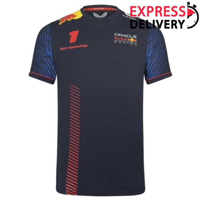 Official Oracle Red Bull Racing 2023 Team Max Verstappen Driver Shirt New