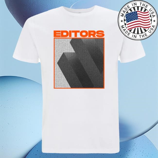 Editors Orange Logo White T Shirt Editors Band