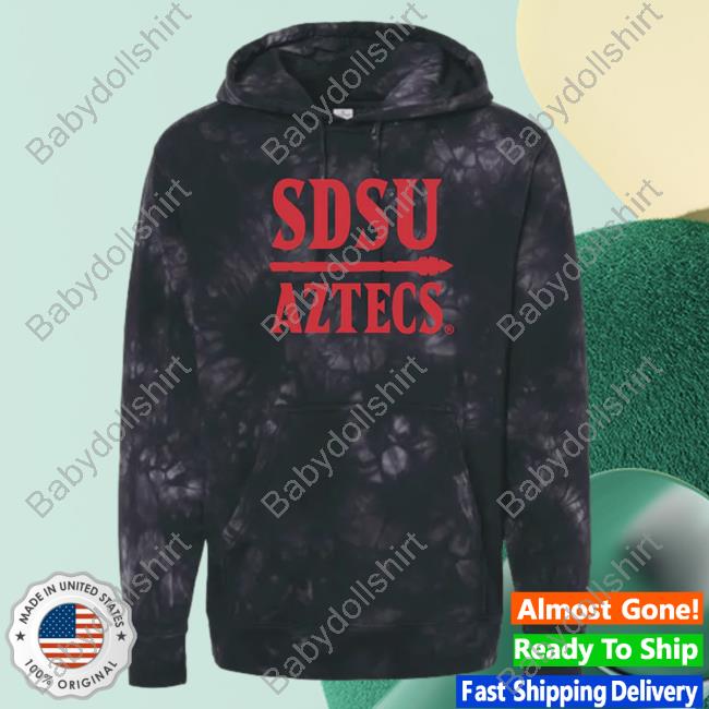 Official The Sdsu Nil Store Aztecs Football Sdsu Spear Tie Dye Sweatshirt