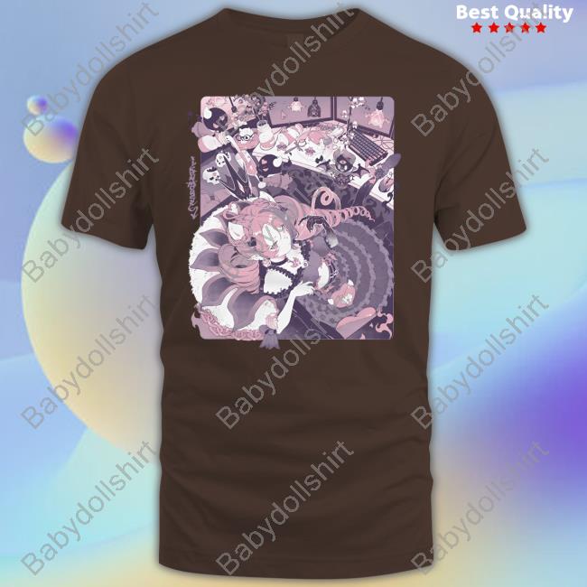 Official Vshojo Store Paperlarva X Ironmouse T-Shirt