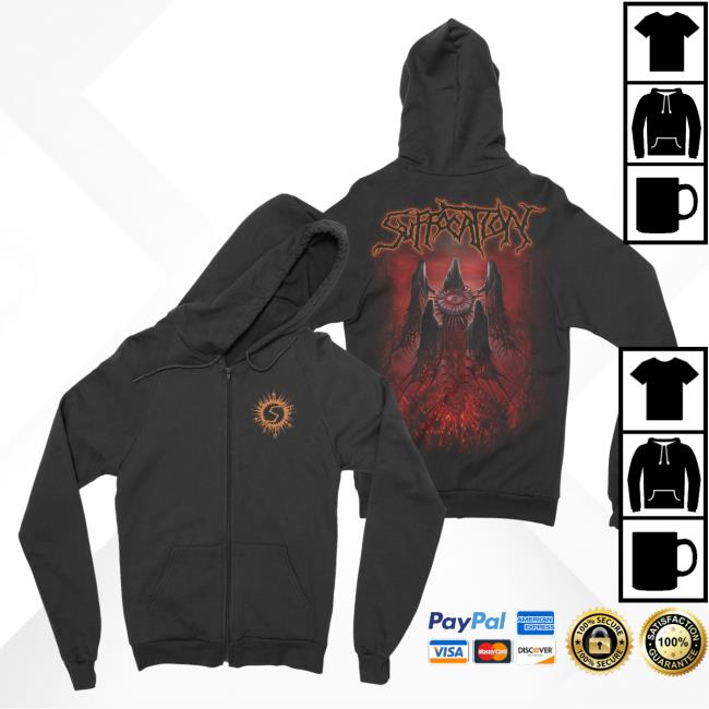 Official Night Shift Merch Indie Merch Store Suffocation - Blood Oath Zip-Up Popover Hoodie Nightshiftmerch Indiemerchstore