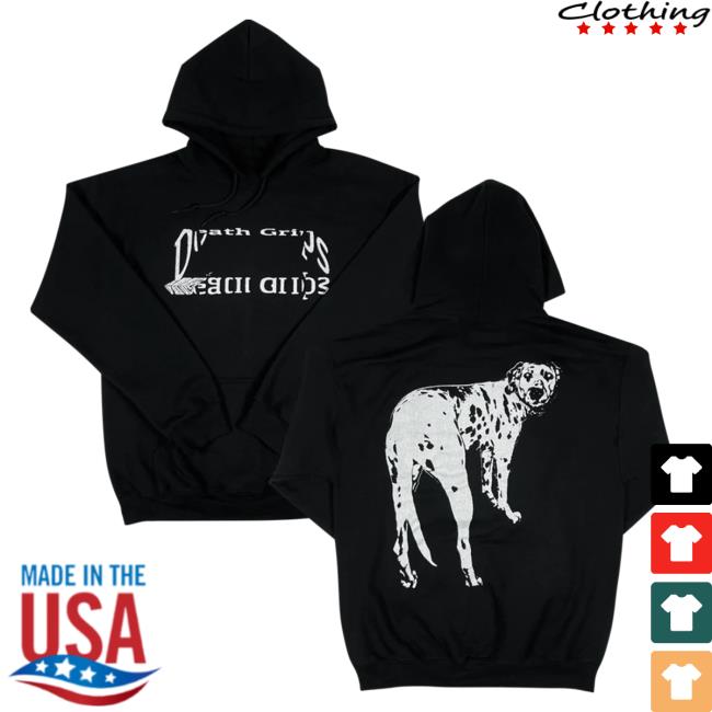 Official Hellomerch Death Grips Merch Store Dalmatian Black Shirt 2024 Death Grips Clothing Shop Hello Merch