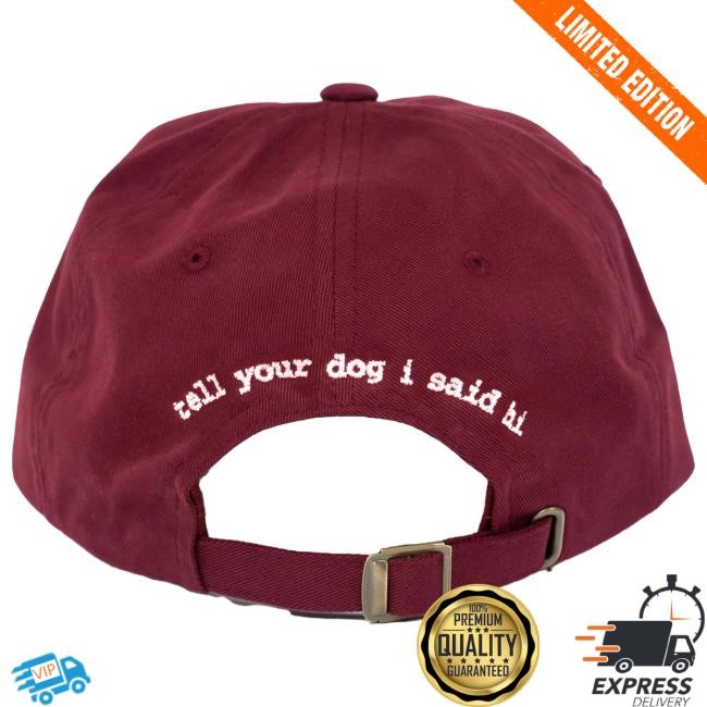 Official We Rate Dogs Merch Maroon Waving Dog Hat