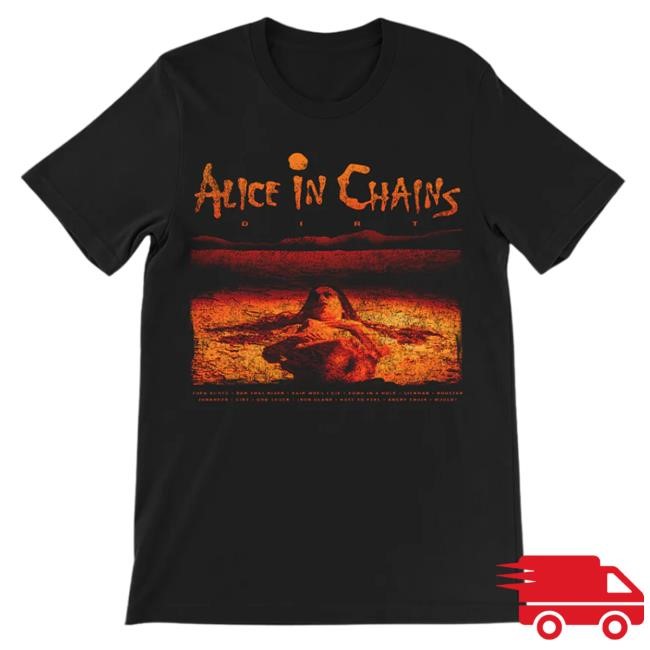 Dirt Album Tracklist Short Sleeve Tee Alice In Chains