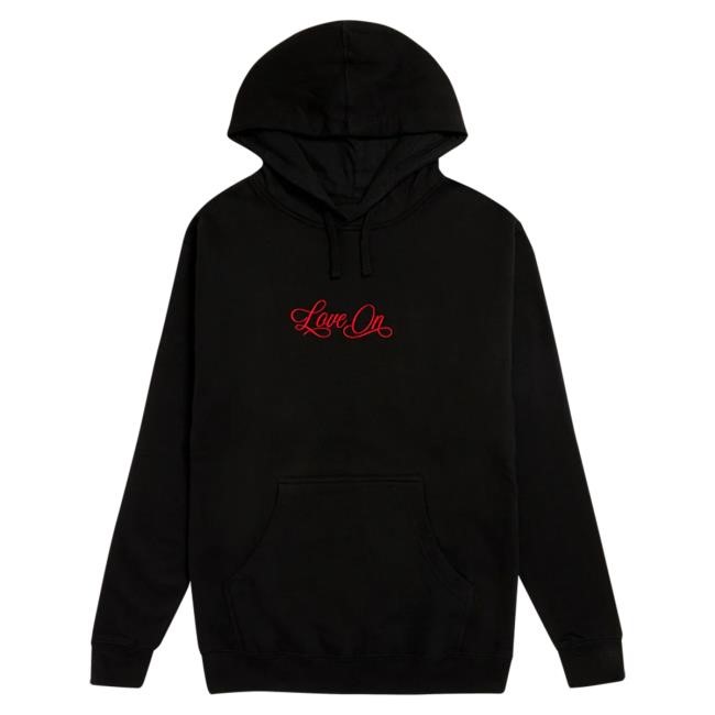 Official Selena Gomez Merch Store Shop Embroidered Love On Hooded Sweatshirt SelenaGomez