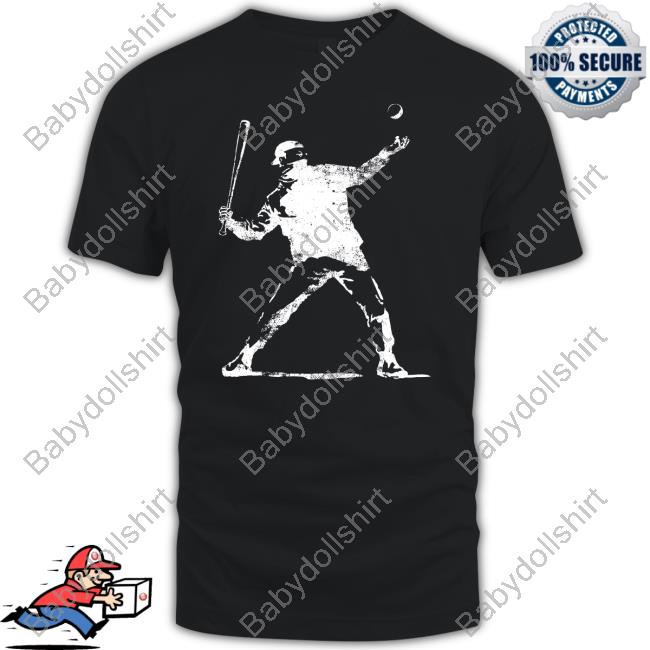 Official Banksy Baseball Thrower T Shirt