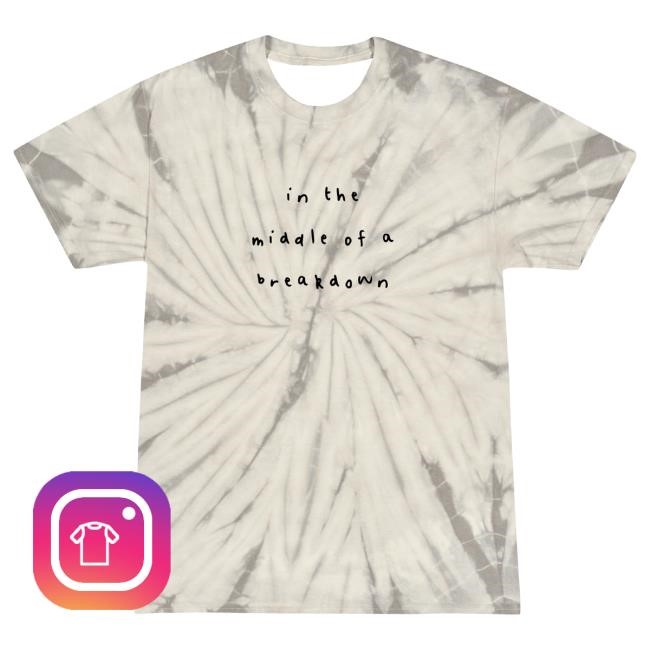 Official G-Eazy Breakdown White Tie Dye Tshirt GEazy